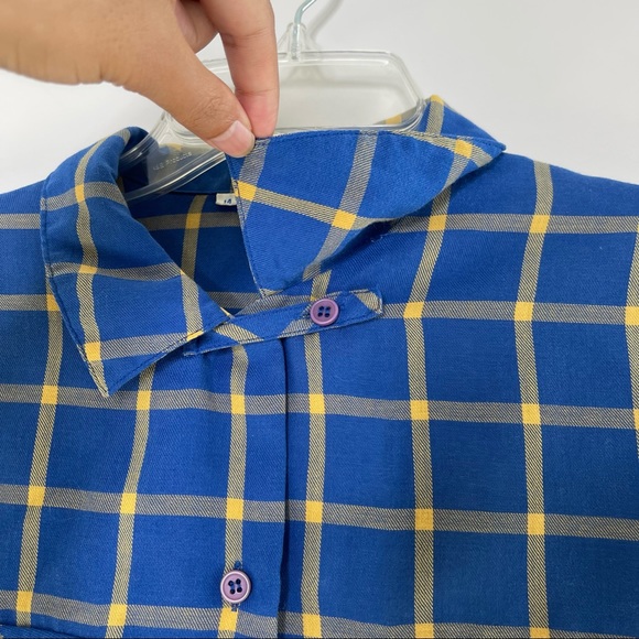 Vintage 50s Levi’s Levi Strauss & Co Window Pane Western Button Up Shirt Blouse - Picture 7 of 11